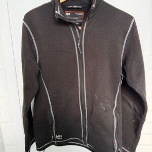 Helly Hansen Black Hay River Fleece Workwear Jacket